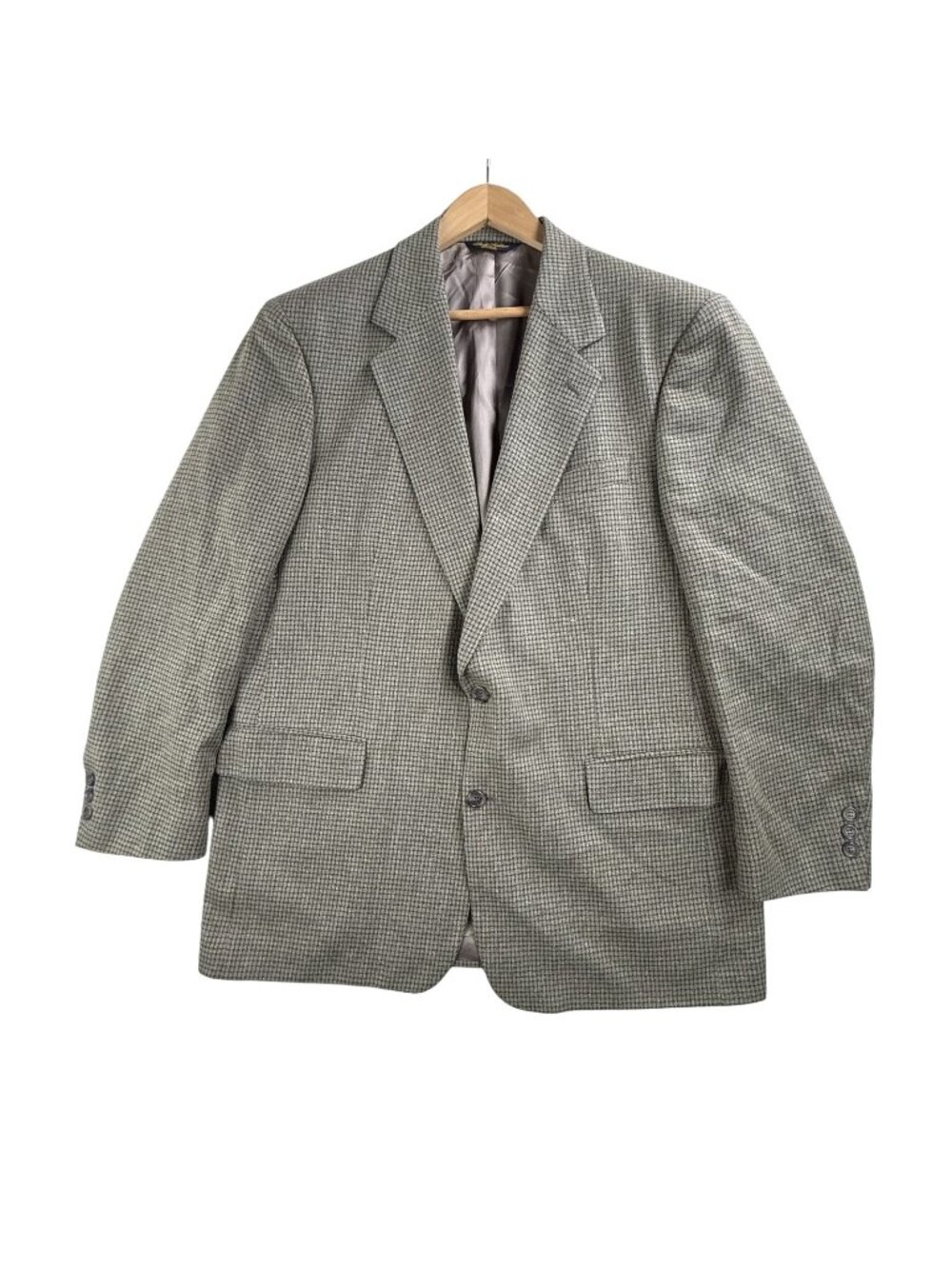 Vintage Brooks Brothers Blazer Mens 43R Green Check Wool Tweed Sport Coat Jacket